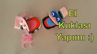 Çorap ile El Kuklası Yapılışı [upl. by Ilecara]