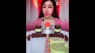 Asmr eating chocolate milk ice cream Crispy delicious short video [upl. by Khalil]