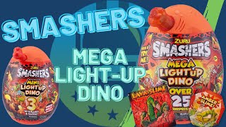 Smashers Series 4 Mega Light Up Surprise Egg Unboxing Review  The Upside Down Robot [upl. by Blatt]