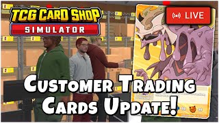 HITTING 2500 CARDS IN NEW UPDATE LIVE  TCG Card Shop Simulator [upl. by Ioj]