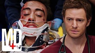 Badly Wounded Refugee Student Victim of a Hit and Run  Chicago Med  MD TV [upl. by Llezo]