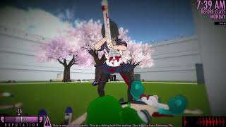 killing everyone in old yandere simulator [upl. by Asillem]