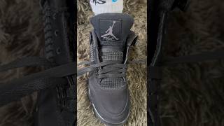 How to Lace Jordan 4 Black Cat BEST WAY [upl. by Jonathon505]