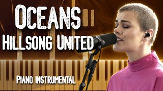 Hillsong United  Oceans  Piano Tutorial  Instrumental  How to Play [upl. by Ettezzil161]