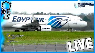 🔵LIVE SATURDAY SHOW Planespotting at Manchester Airport Visitor Park planespotting aviation [upl. by Asilej]