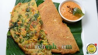 Mix Vegetable Adai  By Vahchef  vahrehvahcom [upl. by Goodspeed]