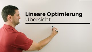 Lineare Optimierung Übersicht Ablauf Grundlagen Variablen Nebenbedingung Zielfunktion [upl. by Chally]