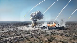 In Seconds TOS2 Thermobaric Strike Destroys Ukrainian Positions in Chasiv Yar [upl. by Eitsim]