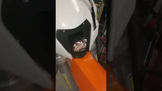 Baja Designs Motominded LED Headlight installed on KTM xcw [upl. by Ahsemo]