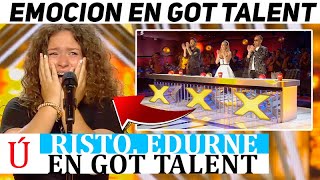 Elsa la niña a la que Risto Mejide le dio el pase oro e hizo llorar a Edurne en Got Talent España [upl. by Petula799]