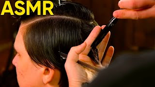 Smooth ASMR haircut to make you feel calm 💈 ASMR BARBER [upl. by Sev291]