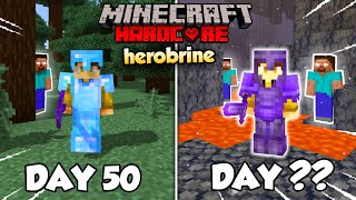 Can I Survive in a HEROBRINE Hardcore World Day 51100 [upl. by Eugenio]