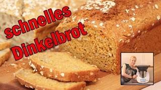 Thermomix TM5  schnelles Dinkelbrot [upl. by Lorianna]