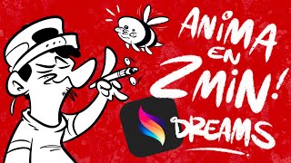 ¡Animación en 2 MINUTOS  Procreate Dreams [upl. by Waterer]