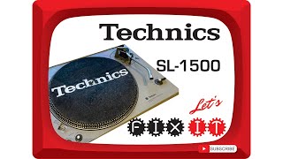 Technics SL1500  RPM Problem sorted [upl. by Najed]