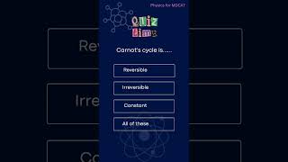 Carnot cycle Question Physics for MDCAT [upl. by Potts48]