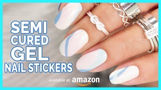 Nail Pro Tests Gel Semi Cured Nail Strips Do They Last 🤔 [upl. by Oinigih]