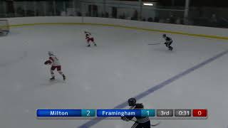 MIAA DII Girls Hockey Tourney Milton vs Framingham [upl. by Amrita]