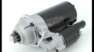 Audi  VW Hvordan bytte starter på VAG 19 TDI tverrstilt motor [upl. by Meurer]