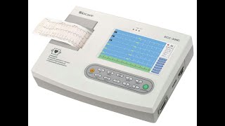 شرح لتشغيل جهاز رسم القلب Biocare ECG300G [upl. by Nodnahs25]