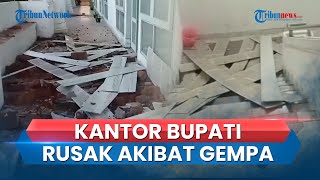 Penampakan Kantor Bupati Kupang di Oelamasi yang Rusak akibat Diguncang Gempa 66 Manitudo [upl. by Nossah52]