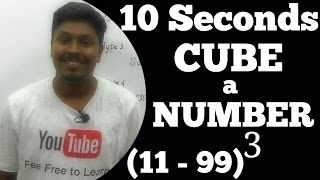 How to CUBE a number Faster Speed maths [upl. by Haig]