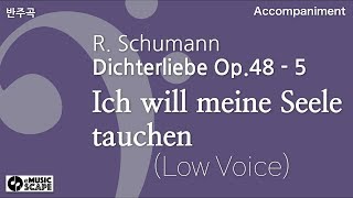 R Schumann quotDichterliebequot Op 48 5 Ich will meine Seele tauchenLow Voice  Accompaniment [upl. by Dadirac]