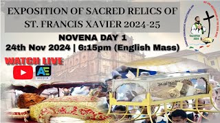 NOVENA OF ST FRANCIS XAVIER  DAY 1  615PM  ENGLISH MASS [upl. by Angelita97]