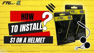 HOW TO INSTALL S1 ON A HELMET [upl. by Akiehsat]