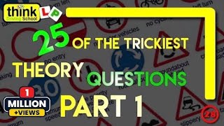 Driving Theory Test 2024 25 Of The Hardest Theory Questions How To Pass UK Theory Test Quiz Part 1 [upl. by Dene]