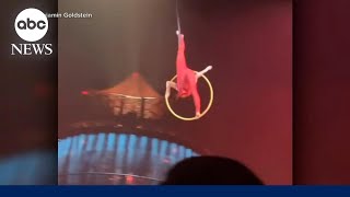 Cirque du Soleil aerialist falls midstunt [upl. by Sherj]