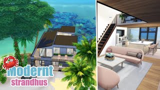 The Sims 4  modernt strandhus  speed build [upl. by Greenes113]