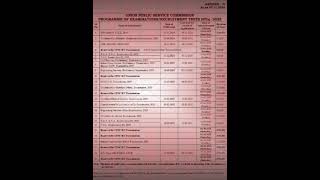 Upsc 2025 Exam Calendar [upl. by Hnamik385]