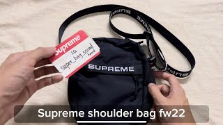 Supreme shoulder bag fw22 review [upl. by Harilda473]