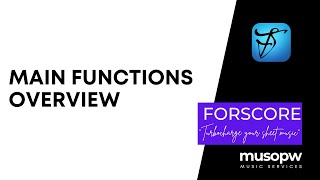 forScore  Main Functions Overview [upl. by Telfore]