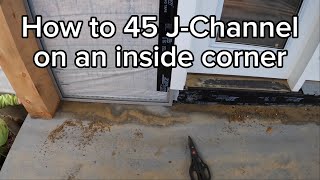 How to install J Channel on an inside corner [upl. by Desi479]