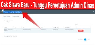 cara mengecek antrian peserta didik baru sudah atau belum disetujui admin dinas [upl. by Ahsirkal]