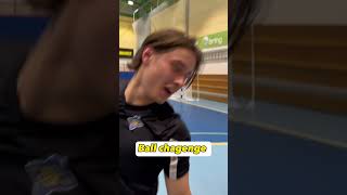 🥅 🎯 Trying to catch a ball with another ball 📽 ulrikbe shorts handball [upl. by Lona]