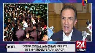 Congresistas expresan su pesar por fallecimiento de Alan García [upl. by Moshe]