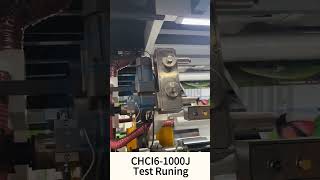 Changhong 6 color CI flexo printing machine test running [upl. by Kcirted464]