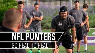 NFL Punters Compete HeadToHead  Kohls Kicking [upl. by Travers]