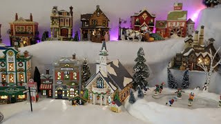 Christmas Village Display How To Set Up a Department 56 Christmas Village Christmas Decorating [upl. by Anissa]