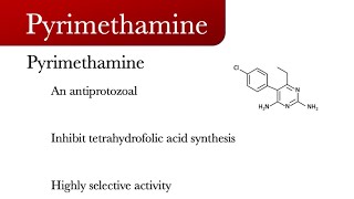 pyrimethamine Daraprim  Antiprotozoal drug [upl. by Ginny]