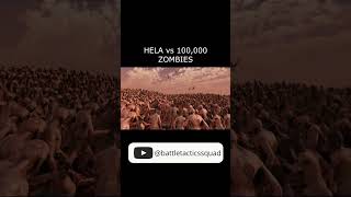 HELA vs 100000 ZOMBIES  Ultimate Epic Battle Simulator 2 shorts marvel game [upl. by Lurlene107]