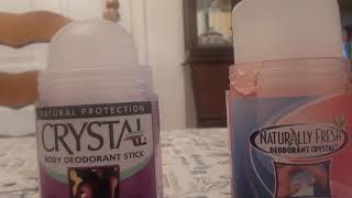 CRYSTAL DEODORANT VS CRYSTAL DEODORANT amp the Winner is [upl. by Larisa]