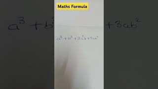 Algebra a plus b whole cube formula [upl. by Nairde]