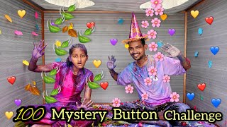 100 Mystery Buttons Challenge With Khushboo Sister [upl. by Joacimah]