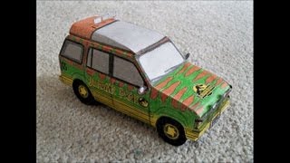 Paper Model of the Jungle Ford Explorer from the Movie quotJurassic Parkquot [upl. by Oman]