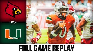 Louisville vs Miami Full Game Replay  2023 ACC Football [upl. by Nanah]