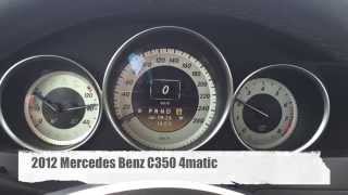 2012 Mercedes Benz C350 4matic Acceleration 060 0100 at 3000ft elevation [upl. by Spain380]